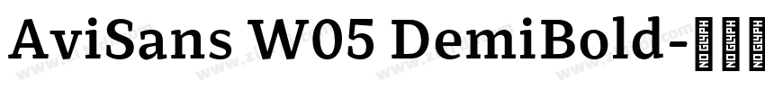 AviSans W05 DemiBold字体转换